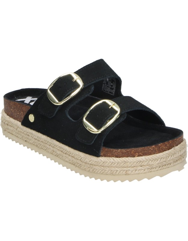 Sandalias con Plataforma XTI 143635 en Color Negro para Mujer