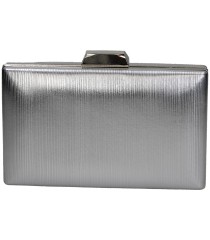 Bolso de Fiesta con Cadena Bandolera MISS F2311D-5 en Color Plata para Mujer