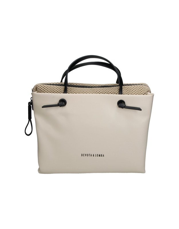 Bolso con Asas DEVOTA&LOMBA 160402 en Color Blanco Sucio para Mujer