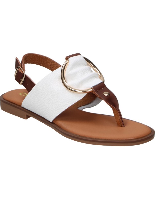 Sandalias Planas CHK10 Musaka 22 en Color Blanco para Mujer