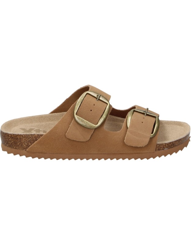Sandalias Planas Bio XTI 144039 en Color Camel para Mujer