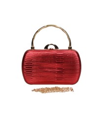 Bolso de Fiesta con Cadena Bandolera MISS SV2408f-9 en Color Rojo para Mujer