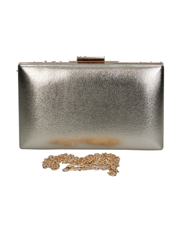 Bolso de Fiesta con Cadena Bandolera MISS 202218 en Color Oro para Mujer