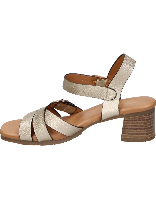 Sandalias de Tacón HISPAFLEX 26132 en Color Dorado para Mujer
