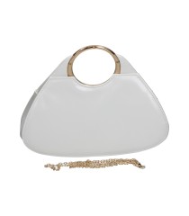 Boslo de Fiesta con Cadena Bandolera MISS LH2026012 en Color Blanco para Mujer