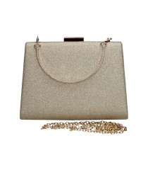 Bolso de Fiesta MISS con Cadena Bandolera f2305e-4 en Color Oro para Mujer