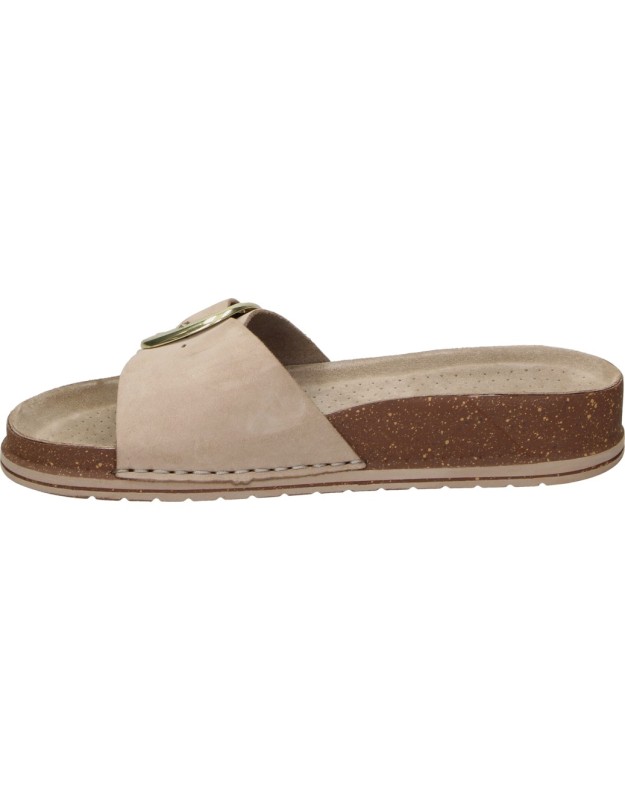 Sandalias cómodo de mujer WALK & FLY 7447-50530 color cuero