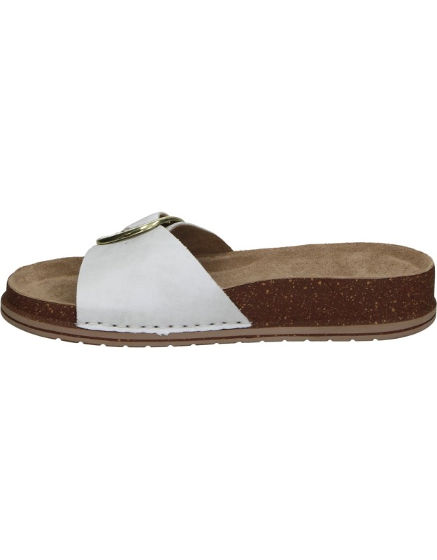Sandalias para mujer plana WALK & FLY 7447-50530 en plata