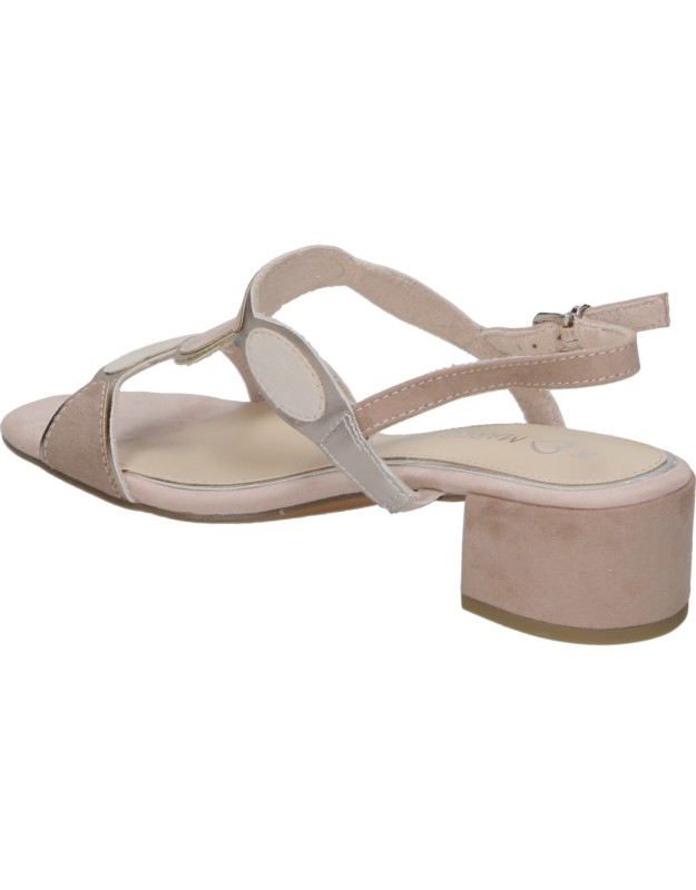 Sandalias de Tacón Medio MARCO TOZZI 2-28230 en Color Beige para Mujer