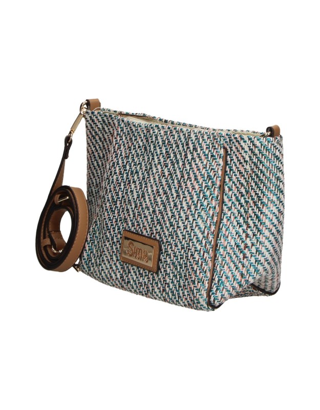 Bolso Bandolera de Rafia SIMOSASTRE s2025 en Color Azul para Mujer