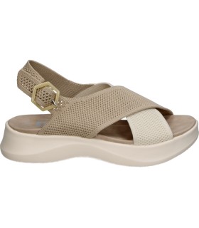 Sandalia con plataforma en beige D'Angela DBZ30685 para mujer