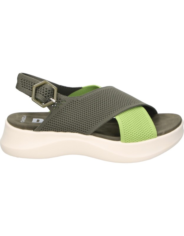 Sandalia con Plataforma en D'Angela DBZ30685 en Color Verde para Mujer