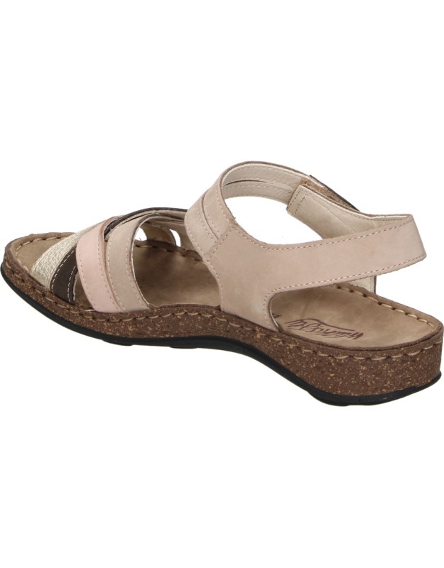 Sandalias de Piel con Velcro WALK & FLY 3861-43170 en Multicolor para Mujer