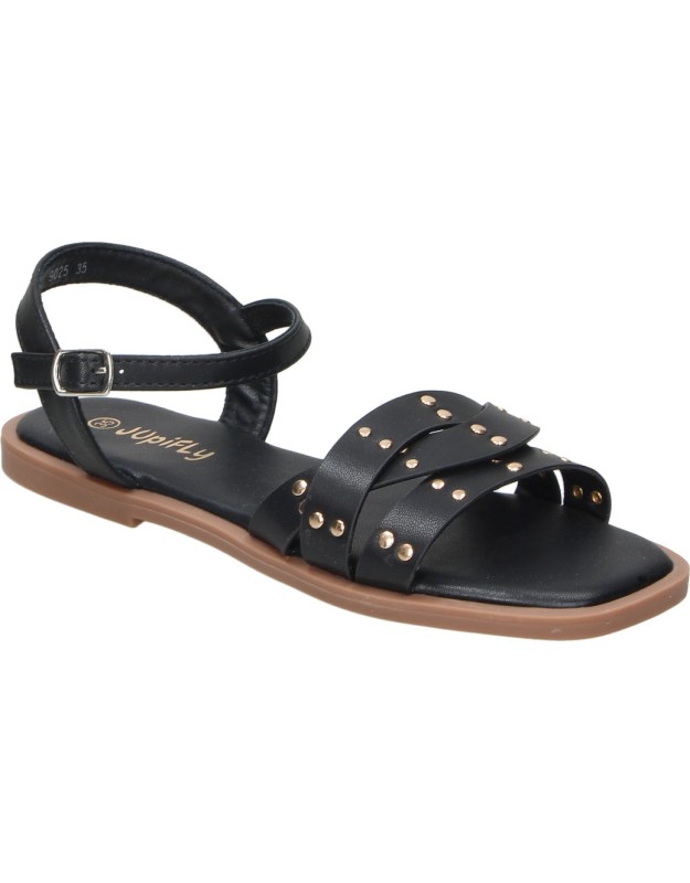 Sandalias negras con tachuelas JUPIFLY 9025 para niña