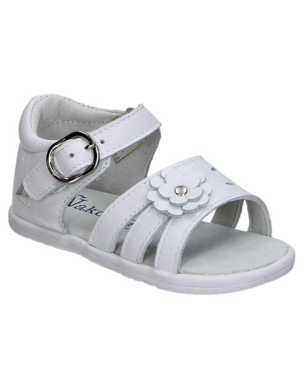 Sandalias flexibles ÑAKOS 9012 en color blanco para niña