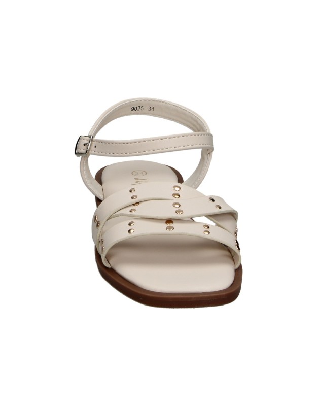 Sandalias beige con tachuelas JUPIFLY 9025 para niña