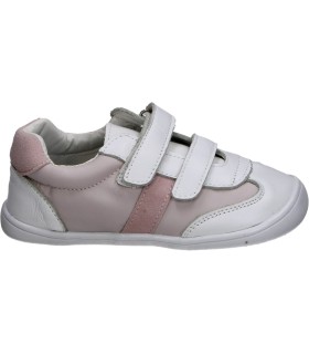 Zapatillas barefoot ÑAKOS 9006 blancas y rosas para niña