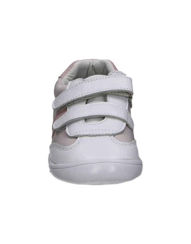 Zapatillas barefoot ÑAKOS 9006 blancas y rosas para niña