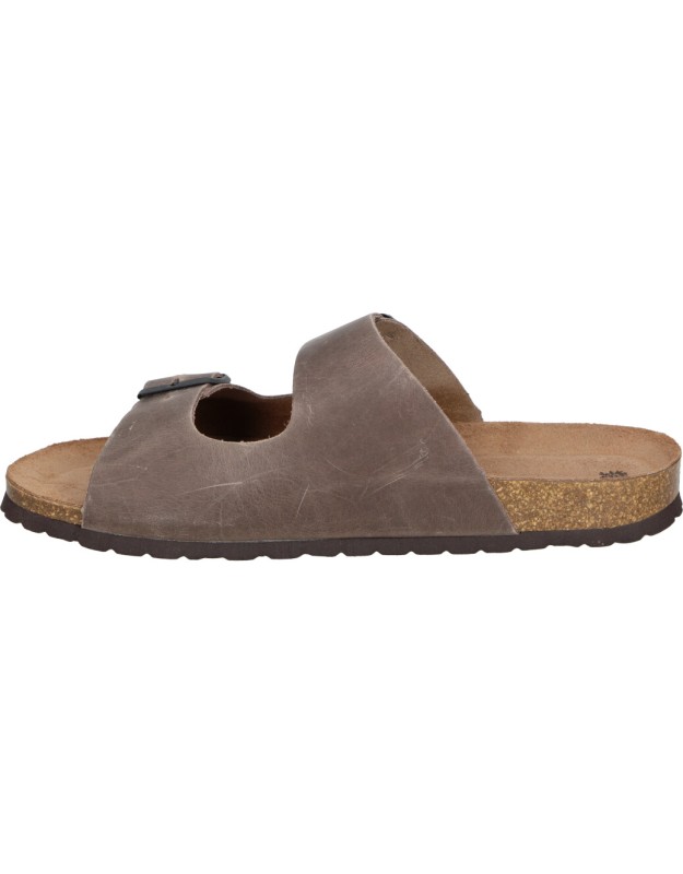 Sandalias de Piel Bio INTERBIOS 9560 en Color Marrón para Hombre