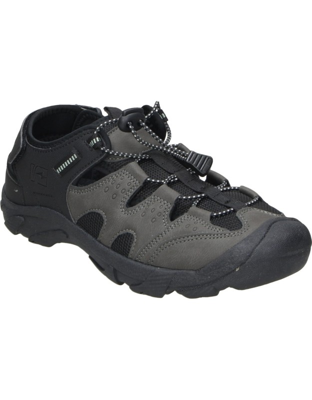 Sandalias de Piel NICOBOCO Kunan 25 en Color Negro para Hombre