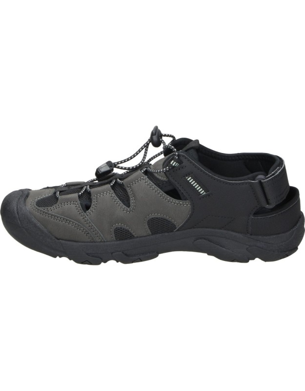 Sandalias de Piel NICOBOCO Kunan 25 en Color Negro para Hombre
