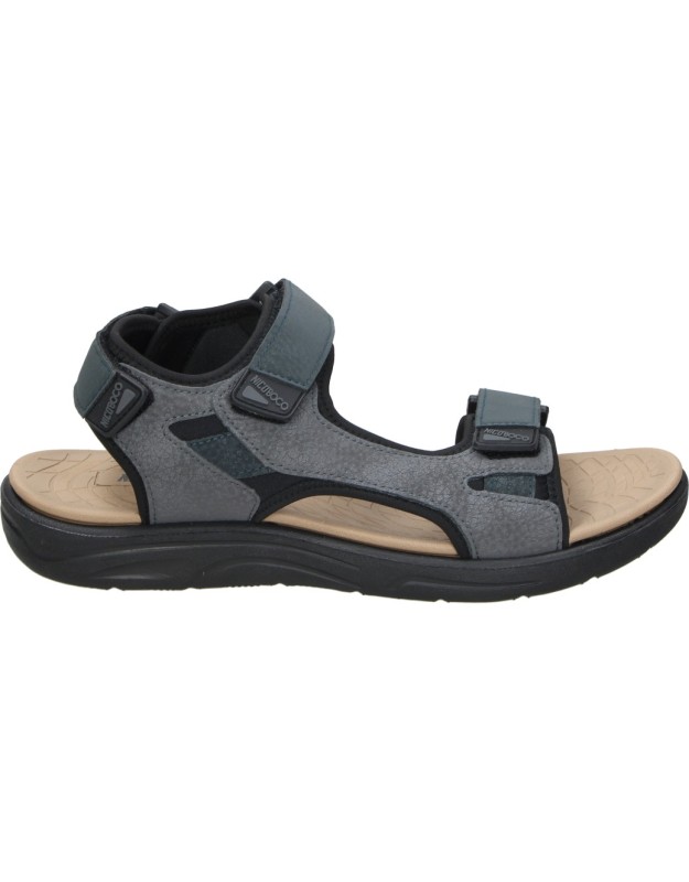 Sandalias de Piel NICOBOCO Zodiak 26 en Color Negro para Hombre