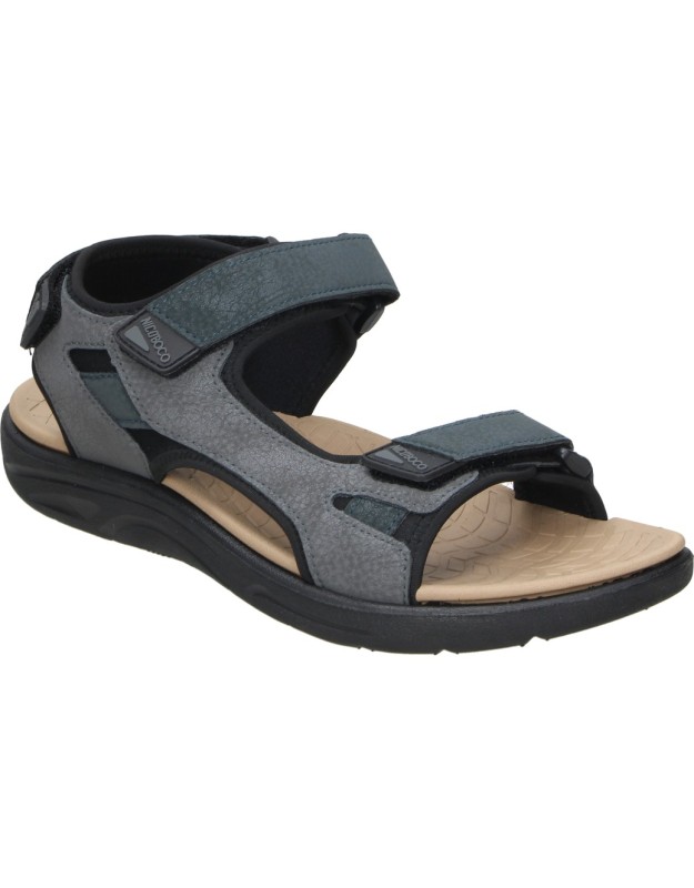 Sandalias de Piel NICOBOCO Zodiak 26 en Color Negro para Hombre