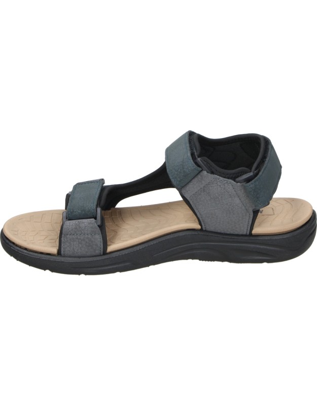 Sandalias de Piel NICOBOCO Zodiak 26 en Color Negro para Hombre