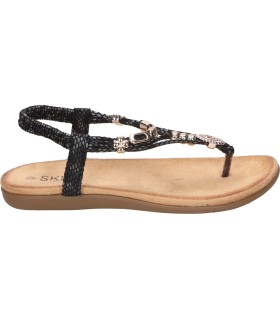 Sandalias SKYDIVA STAY keloké en Color Negro con Detalles en Pedrería para Mujer