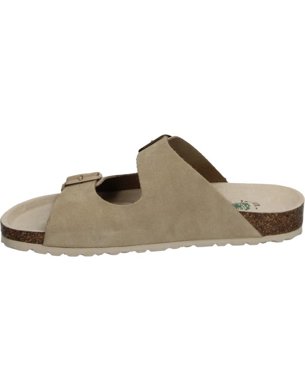 Sandalias de Piel BIO INTERBIOS 7600 en Color Beige para Mujer