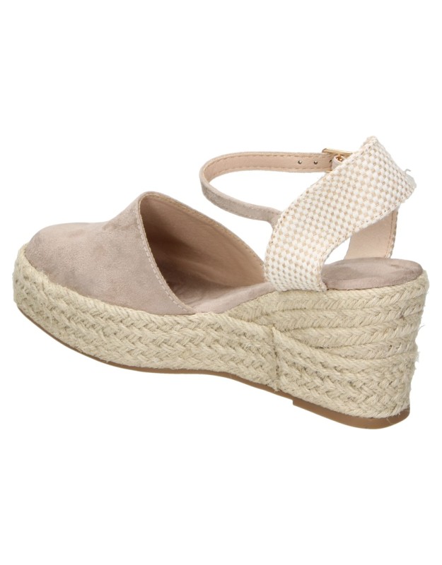 Alpargatas con cuña BUONAROTTI AW-5699F en beige para mujer