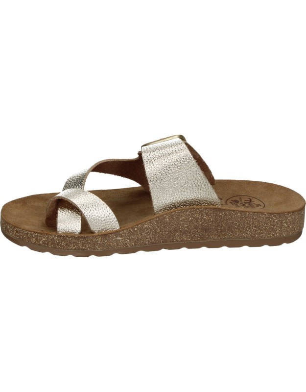 Sandalia de piel THE HAPPY MONK Formentera-008 plata para mujer