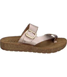 Sandalia de piel THE HAPPY MONK Formentera-008 rosa para mujer