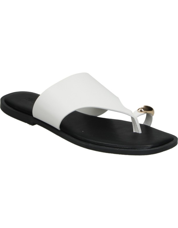 Sandalias de dedo BUONAROTTI hg5681 blancas para mujer