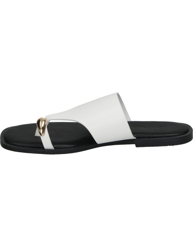 Sandalias de dedo BUONAROTTI hg5681 blancas para mujer