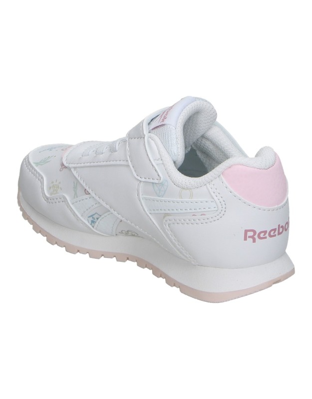 Zapatilla Reebok Classics Glide blanca y rosa para niña 100232444