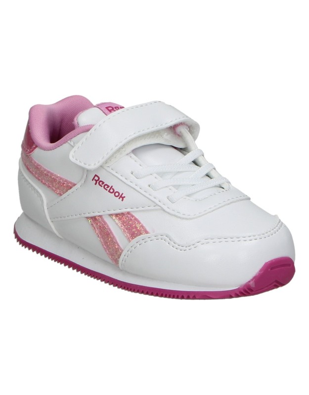 Zapatilla Reebok Royal Classic Jogger 3.0 blanca y rosa para niña 100075162