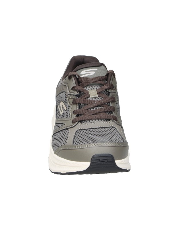 Zapatillas para hombre plana SKECHERS 220861-brn en marrón