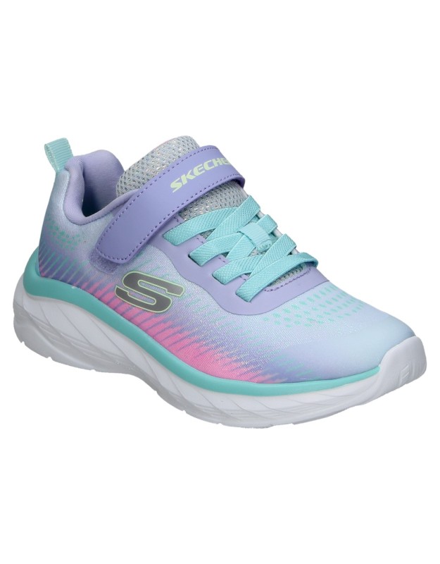 Zapatillas para niña plana SKECHERS 303599l-lvmt en azul