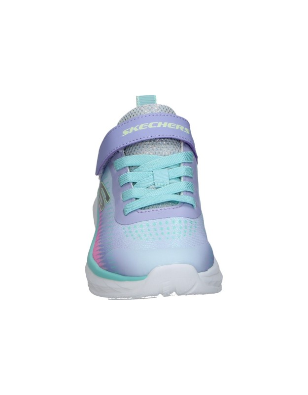 Zapatillas para niña plana SKECHERS 303599l-lvmt en azul