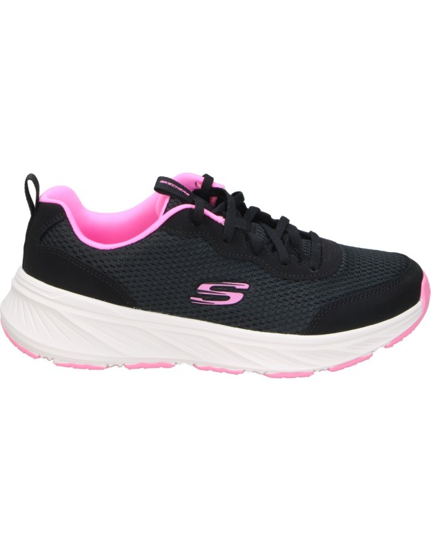 Zapatillas color negro de cómodo SKECHERS 303982l-bkpk