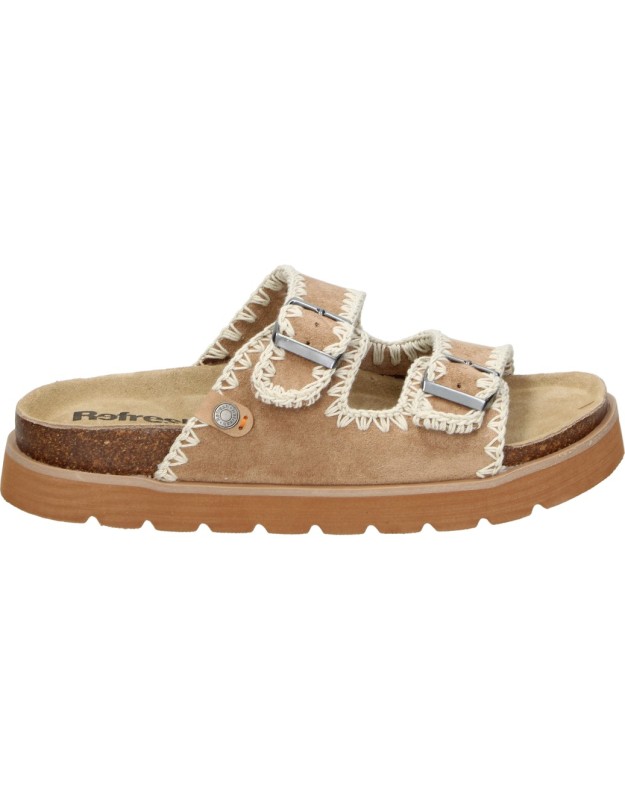 Sandalias REFRESH camel cómodas para mujer 175278