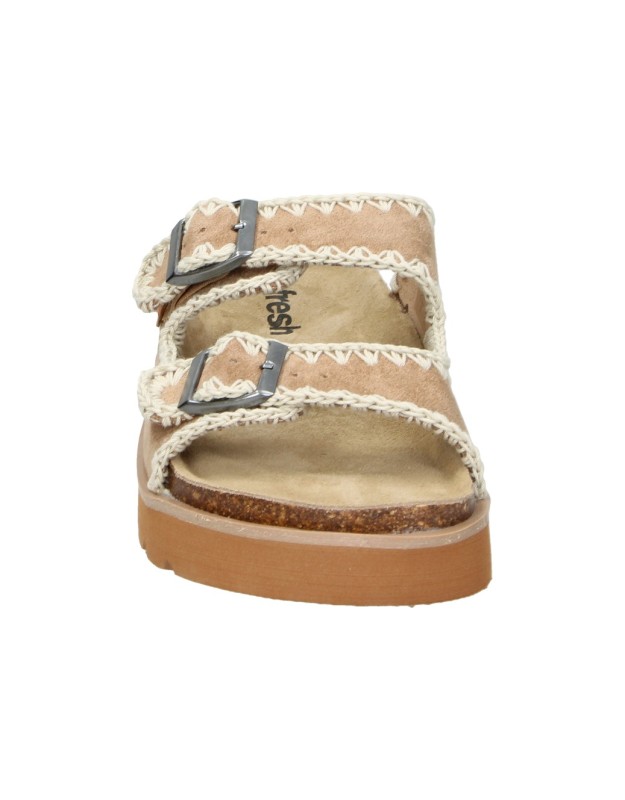 Sandalias REFRESH camel cómodas para mujer 175278