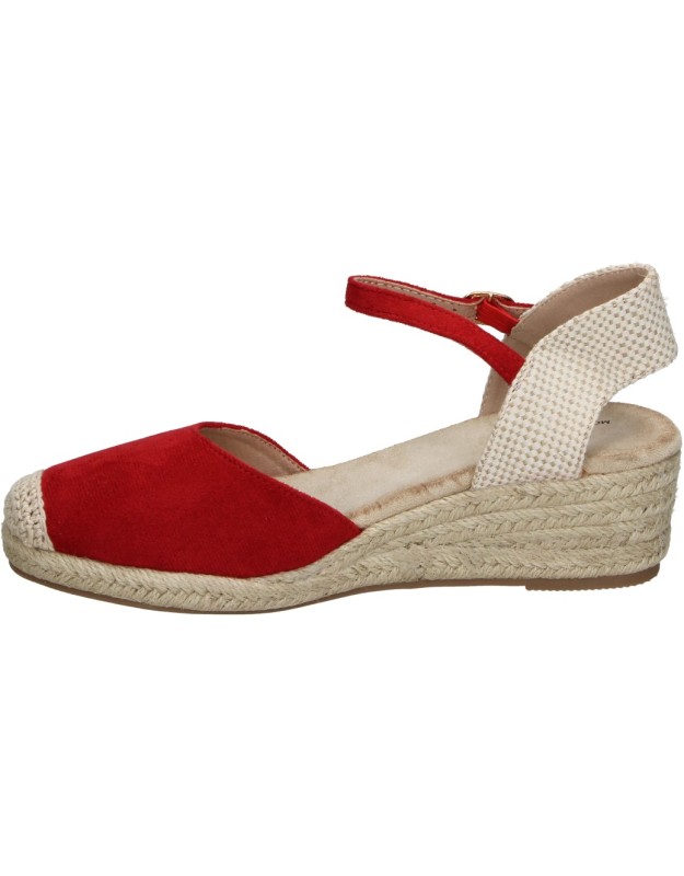 Alpargatas de cuña MEIVASHOES le-nk001 rojas para mujer