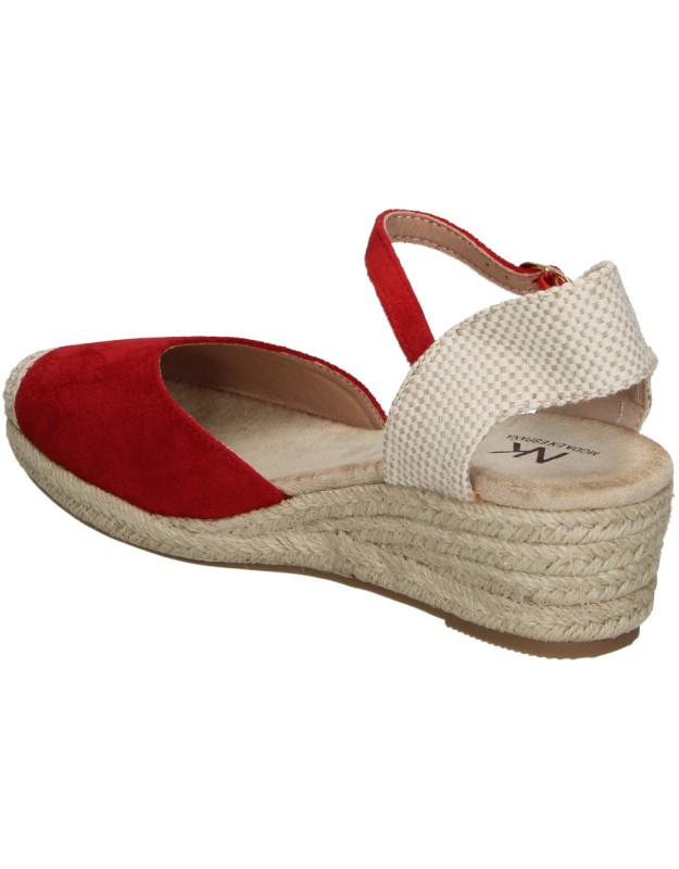 Alpargatas de cuña MEIVASHOES le-nk001 rojas para mujer
