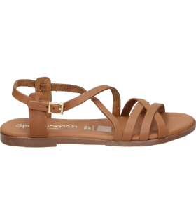 Sandalias de Piel marrones LRK para Mujer 5806