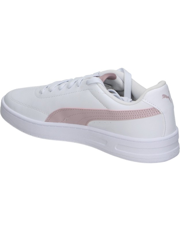 Zapatillas PUMA Court Classic Clean blanco y rosa para mujer 403750-12