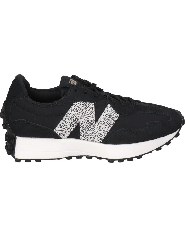 Zapatilla New Balance 327 Negras con Detalles Animal Print