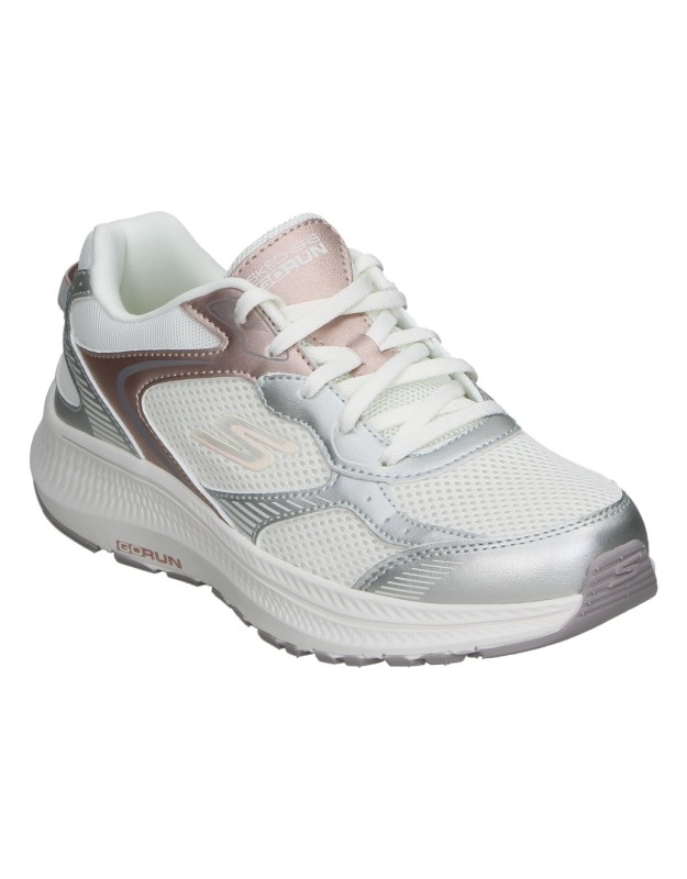 Zapatillas cómodo de mujer SKECHERS 303964l-ofwt color blanco