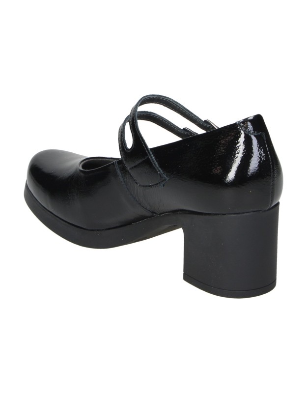 Zapatos de Salón Pitillos en Charol en Negro para Mujer 30500